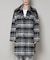 シャギーチェックコート