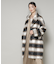 シャギーチェックコート
