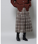 オンブレーチェックチュールスカート