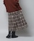 オンブレーチェックチュールスカート