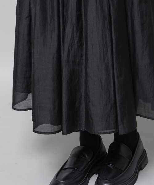 ブライトローンギャザータックスカート｜ナノ・ユニバースの通販