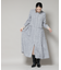 フリンジジャガードナローシャツワンピース