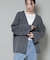 総針ニットジャケットカーディガン