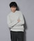 コットンMIXバルキーモックネックニット