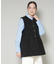 ダブルフェイスペプラムニットベスト