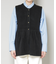 ダブルフェイスペプラムニットベスト