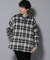 シャギーオンブレーチェックジャケット