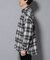 シャギーオンブレーチェックジャケット