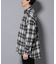 シャギーオンブレーチェックジャケット