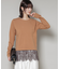 裾レースドッキングロングTシャツ