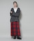 起毛チェックタックフレアスカート