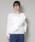 斜めフリルプルオーバーブラウス