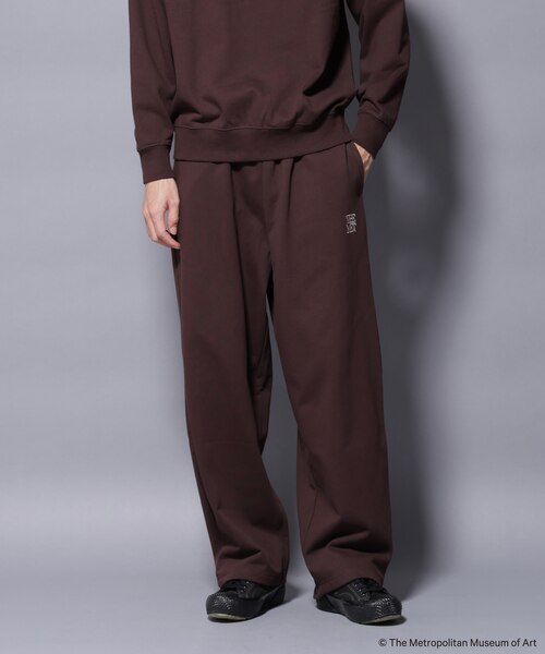 The Met」ロゴ刺繍 2WAYワイドスウェットパンツ（セットアップ可