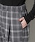 オンブレーチェックタックパンツ(セットアップ可)
