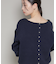 前後2wayセンターパール釦プルオーバーニット