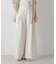 タックワイドカットジョーゼットパンツ