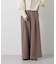 タックワイドカットジョーゼットパンツ