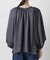 前後2wayサテンボリュームスリーブブラウス