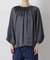 前後2wayサテンボリュームスリーブブラウス