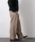「大人のワイドパンツ」スラブシャークスキンイージースラックス