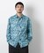 「EDITRIAL PRINT」アートフラワーシャツ