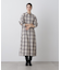 オンブレーツイルチェックシャツワンピース