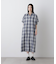 オンブレーツイルチェックシャツワンピース