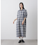 オンブレーツイルチェックシャツワンピース