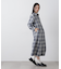 オンブレーツイルチェックシャツワンピース