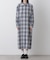 オンブレーツイルチェックシャツワンピース