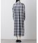オンブレーツイルチェックシャツワンピース