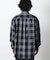 ビッグドレープチェックシャツ 長袖