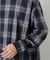 ビッグドレープチェックシャツ 長袖