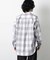 ビッグドレープチェックシャツ 長袖