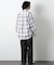 ビッグドレープチェックシャツ 長袖