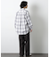 ビッグドレープチェックシャツ 長袖