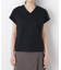 DressT／シルケットスムースVネックソフトドルマンTシャツ