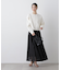 シアーオーガンジータックフレアスカート