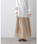 シアーオーガンジータックフレアスカート