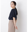 DressT／クルーネックハーフスリーブブラウス