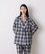 「STEVELOUR」オーガンチェックジャケット(セットアップ可)