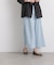 テンセルデニムギャザーワイドパンツ(セットアップ可)