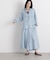 テンセルデニムギャザーワイドパンツ(セットアップ可)