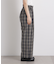チェックイージーワイドパンツ