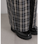 チェックイージーワイドパンツ