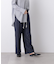 ウエストドロストワイドデニムパンツ