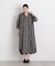 チェックポケットワイドシャツワンピース