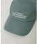 刺繍入りリネン混キャップ