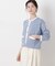 洗濯機洗可バイカラーニットジャケットカーディガン(セットアップ可)
