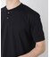 ワイドリブスタンダードヘンリーネックTシャツ 半袖